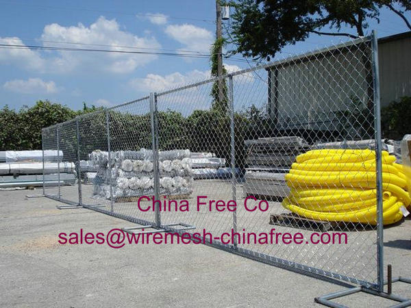 chain link temporary fence