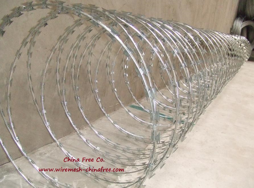 Concertina Razor Wire Razor Wire Coil Flat Razor Wire