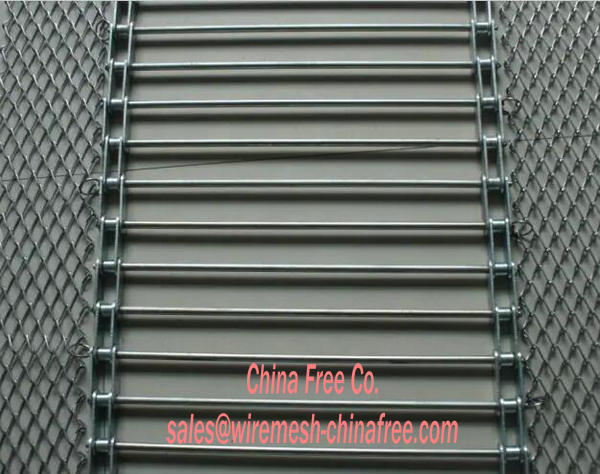 1 meter of welded stainless steel mesh chain 3 x 2 x 0.6 mm