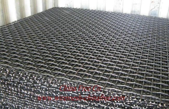 Square crimped Wire Netting for mining