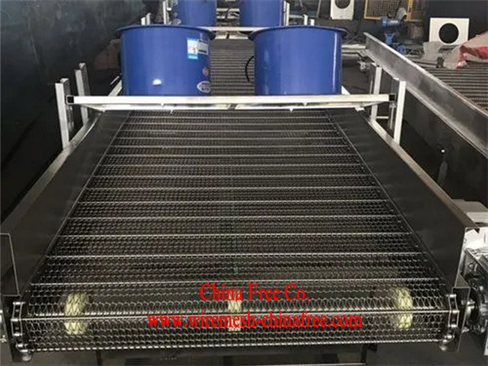 Food grade stainless steel conveyor belt