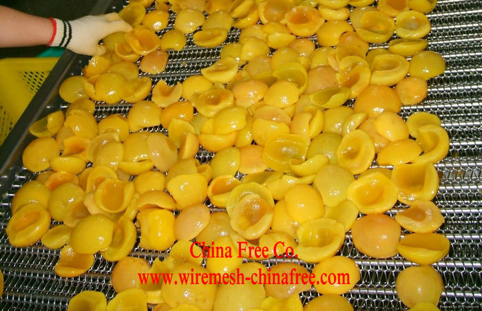 Food grade stainless steel conveyor belt