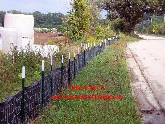 Wire Backed Silt Fence