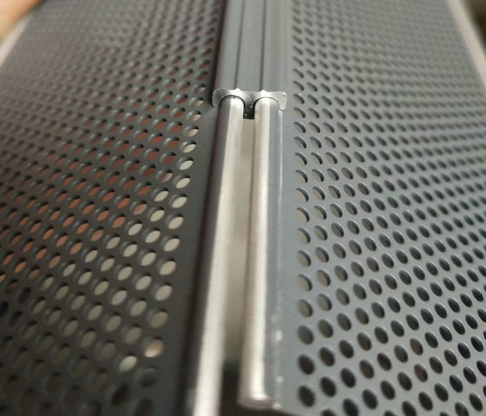 folding perforated window screen