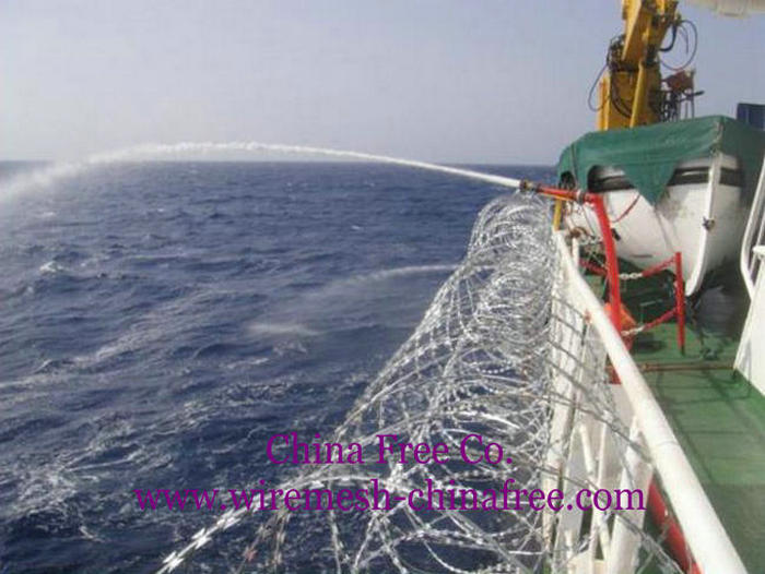 razor wire for anti piracy