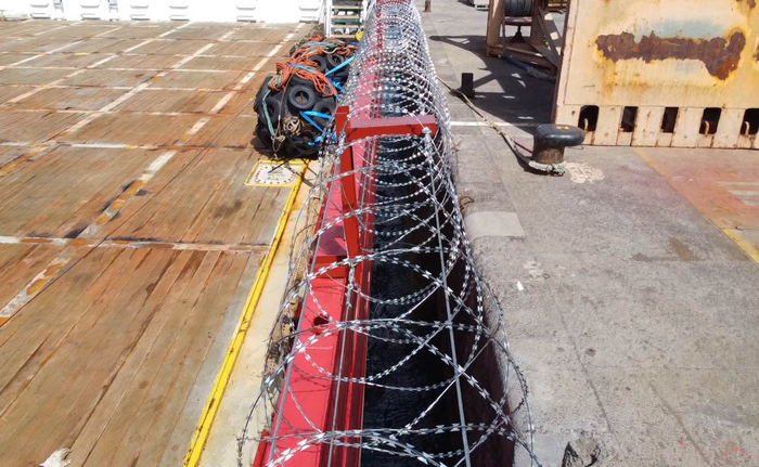 razor wire for anti piracy