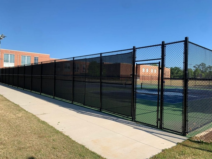 Tennis court fence