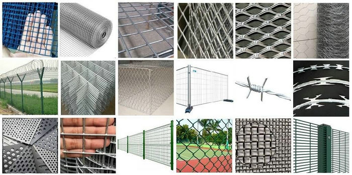 metal wire mesh fence