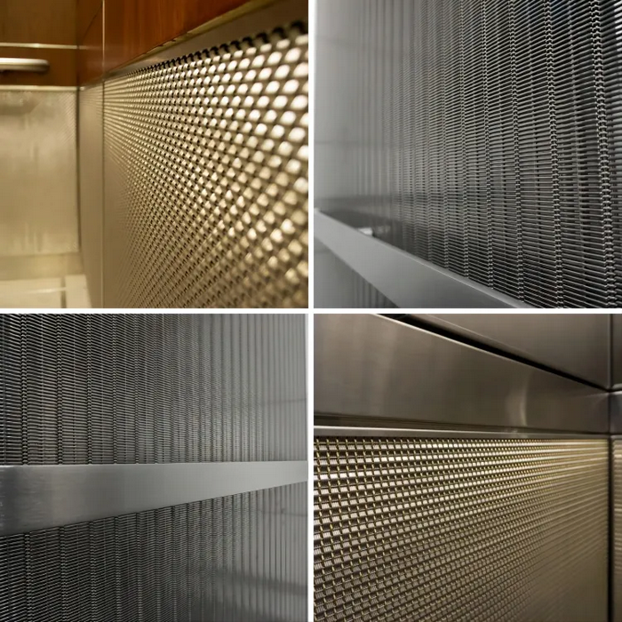 Decorative wire mesh for Elevator Interiors