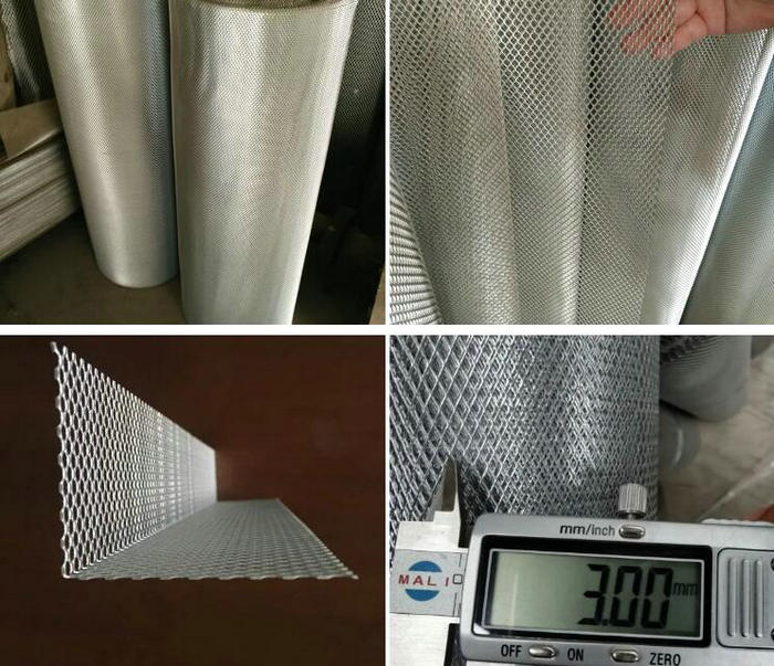 Aluminum expanded metal mesh