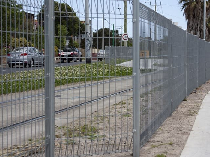 galvanized fence