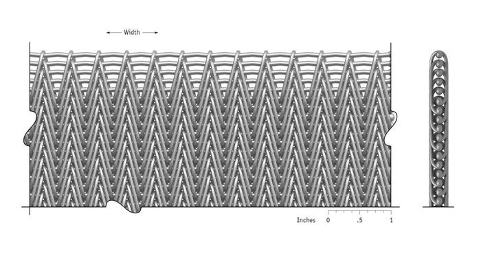 Herringbone Wire Mesh